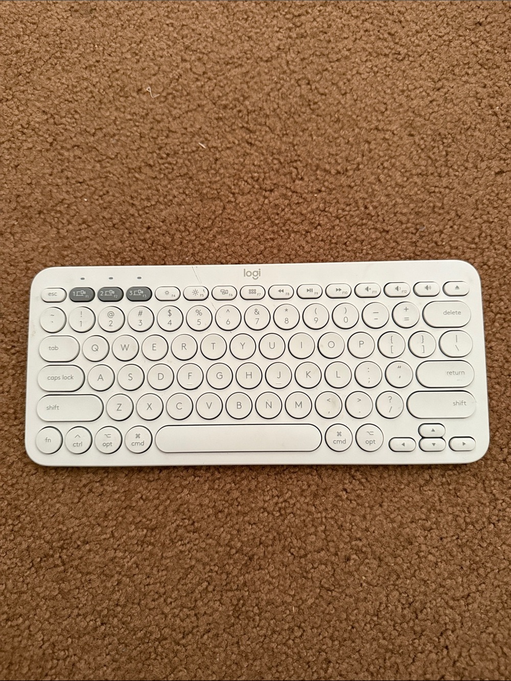 Logitech White Bluetooth Tablet Keyboard